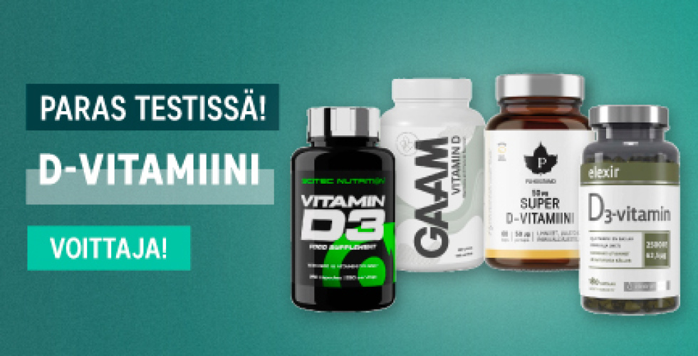 Paras D-vitamiini - Testivoittaja 2024